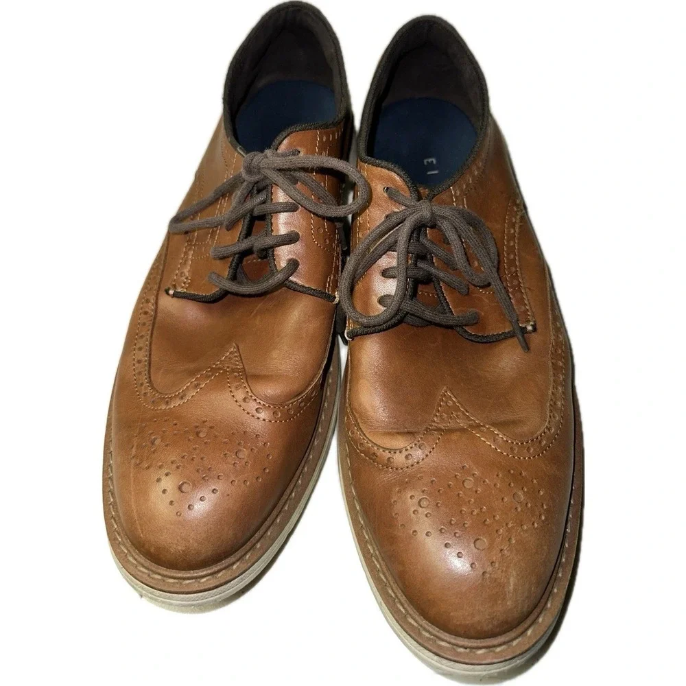Cole Haan Men's 10.5M Original Grand‎ Wingtip Oxford Brown Leather C34120 Shoes